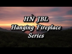 23.6 इंच लकड़ी से जलने वाली आग के गड्ढे ISO9001 लटकती लकड़ी से जलने वाली चूल्हे लटकती चिमनी